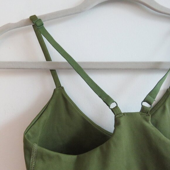 GIRLFRIEND COLLECTIVE V-Neck Bralette in Clover Green Sports Workout - XXS - Picture 9 of 12